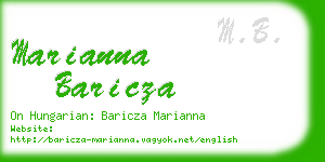 marianna baricza business card